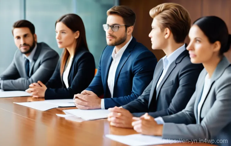 감정 인식 훈련의 효과와 사례 분석 - **Prompt:** A diverse group of young adults, fully clothed in smart casual attire, are gathered in a...